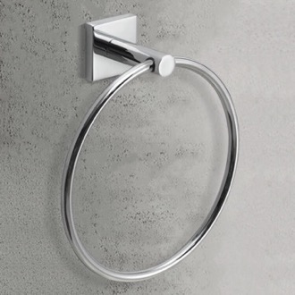 Towel Ring Modern Round Chrome Towel Ring Gedy FJ70-13